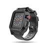 Mangix Waterproof Apple Watch 38mm Case, Shockproof Impact Resistant Rugged Protective Case with Bulit-in Screen Protector and Premium Soft Strap Bands for Apple Watch Series 3 & 2 38mm (Black) view 1