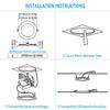 TORCHSTAR 6-Pack 6 Inch Ultra-Thin LED Recessed Lighting, CRI90, 3000K view 2