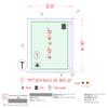 WarmlyYours Shower Floor Heating Mat 48 x 48 in, Center Drain, Radiant Heat view 3