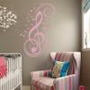 Music Notes Wall Decal Vinyl Music Wall Decal Music Note Wall Sticker Wall Mural Wall Graphic Room Art Decoration Black view 2