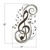Music Notes Wall Decal Vinyl Music Wall Decal Music Note Wall Sticker Wall Mural Wall Graphic Room Art Decoration Black view 3