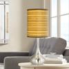 Color Plus Droplet 23 1/2" Faux Tawny Zebrawood Droplet Table Lamp with Print Shade view 1