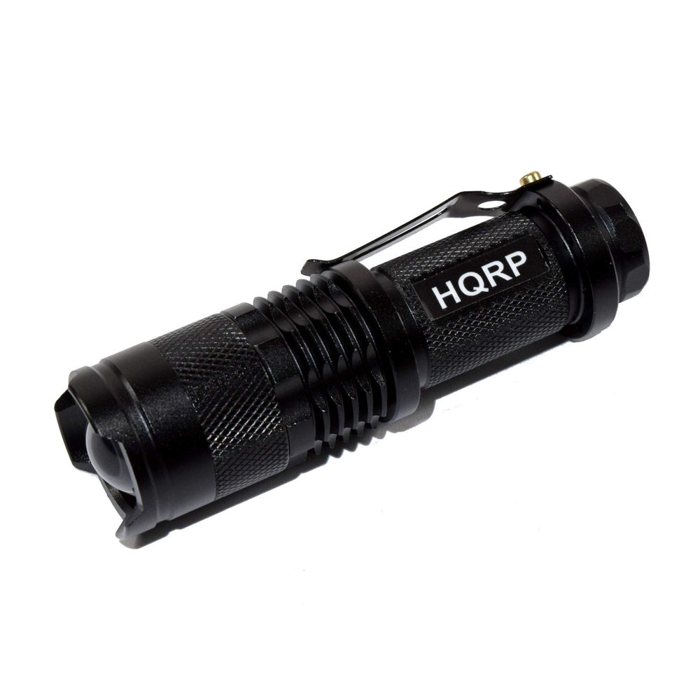 HQRP Powerful 3W LED Blacklight Flashlight 365 nm for Leak Detection/Urine Detection/Hotel Room Inspection
