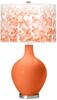 Color + Plus OVO 28 1/2" High Mosaic Shade Nectarine Orange Table Lamp view 1