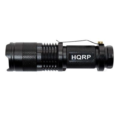 HQRP LED Flashlight Blacklight 3W 365 nm for Scorpions Hunting, Mineral Hunting, Rodents Search, Pet Stain & Bed Bug Detection