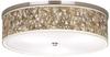Organic Nest Nickel Finish 20 1/4" Wide Flush Mount Ceiling Light Fixture view 1