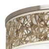 Organic Nest Nickel Finish 20 1/4" Wide Flush Mount Ceiling Light Fixture view 2