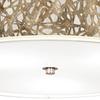 Organic Nest Nickel Finish 20 1/4" Wide Flush Mount Ceiling Light Fixture view 3