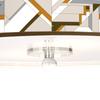 Craftsman Mosaic Giclee 16" Wide Semi-Flush Ceiling Light with Print Shade view 3