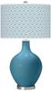 Color + Plus OVO 28 1/2" Diamonds Shade Great Falls Blue Table Lamp view 1