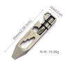 Titaner Titanium Multitool Pry Bar Bottle Opener Screwdriver Wrench Tool EDC Gear Keychain Tools (Grey) view 4
