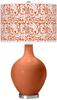 Color + Plus OVO 28 1/2" High Gardenia Shade Robust Orange Table Lamp view 1