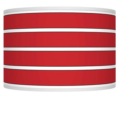 Pre-Assembled Bold Medium Red Stripe Shade 12x12x8.5 (Spider)