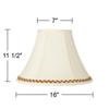 Pre-Assembled Creme Large Shade with Gold and Rust Trim 7x16x12 (Spider) view 3