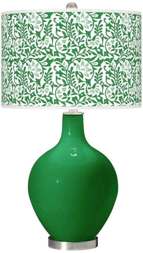 Color + Plus OVO 28 1/2" High Gardenia Shade Envy Green Table Lamp