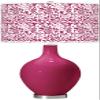 Color + Plus OVO 28 1/2" High Gardenia Shade Vivacious Pink Table Lamp view 1