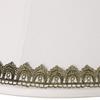 Pre-Assembled Extra Large White Shade with Gold Lace Trim 9x18x13 (Spider) view 2