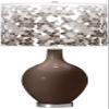 Color + Plus OVO 28 1/2" Mosaic Shade Carafe Brown Table Lamp view 1
