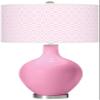 Color + Plus OVO 28 1/2" High Diamonds Shade Candy Pink Table Lamp view 1