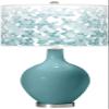Color + Plus OVO 28 1/2" Mosaic Shade Reflecting Pool Blue Table Lamp view 1