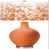 Color + Plus OVO 28 1/2" High Mosaic Shade Celosia Orange Table Lamp view 1