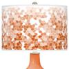 Color + Plus OVO 28 1/2" High Mosaic Shade Celosia Orange Table Lamp view 2