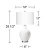Color + Plus OVO 28 1/2" Mosaic Shade Passionate Purple Table Lamp view 3