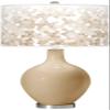 Color + Plus OVO 28 1/2" High Mosaic Shade Colonial Tan Table Lamp view 1