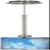 Giclee Glow Ultrablue Mini Pendant Light with Print Shade view 2