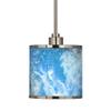 Giclee Glow Ultrablue Mini Pendant Light with Print Shade view 3