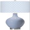 Color + Plus OVO 28 1/2" High Diamonds Shade Sky Blue Table Lamp view 1