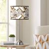 Giclee Glow 28" High Craftsman Mosaic Print Shade Brushed Nickel Table Lamp view 1
