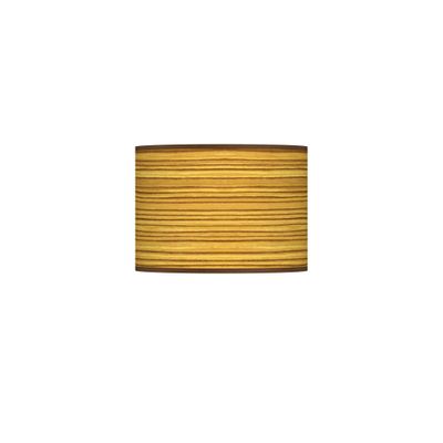 Pre-Assembled Tawny Zebrawood Medium Lamp Shade 13.5x13.5x10 (Spider)