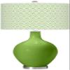 Color + Plus OVO 28 1/2" High Diamonds Shade Rosemary Green Table Lamp view 1