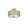Dahlia Glow 14" Wide Semi-Flush Mount Ceiling Light Fixture view 1
