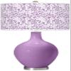 Ovo 28 1/2" Tall Table Lamp African Violet Purple Brushed Nickel Modern view 1