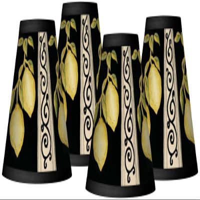 Lemon Scroll Mini Set of Four Shades 3x6x5 (Clip-On)