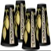 Lemon Scroll Mini Set of Four Shades 3x6x5 (Clip-On) view 1