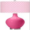 Color + Plus OVO 28 1/2" High Diamonds Shade Blossom Pink Table Lamp view 1