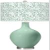 Color + Plus OVO 28 1/2" Gardenia Shade Grayed Jade Green Table Lamp view 1