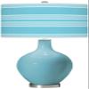 Color + Plus OVO 28 1/2" Nautilus Bold Shade Stripe OVO Glass Table Lamp view 1