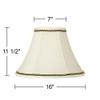 Pre-Assembled Creme Large Shade with Gold and Black Trim 7x16x12 (Spider) view 2