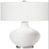 Color + Plus OVO 28 1/2" High Diamonds Shade Winter White Table Lamp view 1