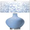 Color + Plus OVO 28 1/2" High Mosaic Shade Placid Blue Table Lamp view 1