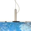 Giclee Glow Ultrablue 20" Wide Pendant Light with Print Shade view 2