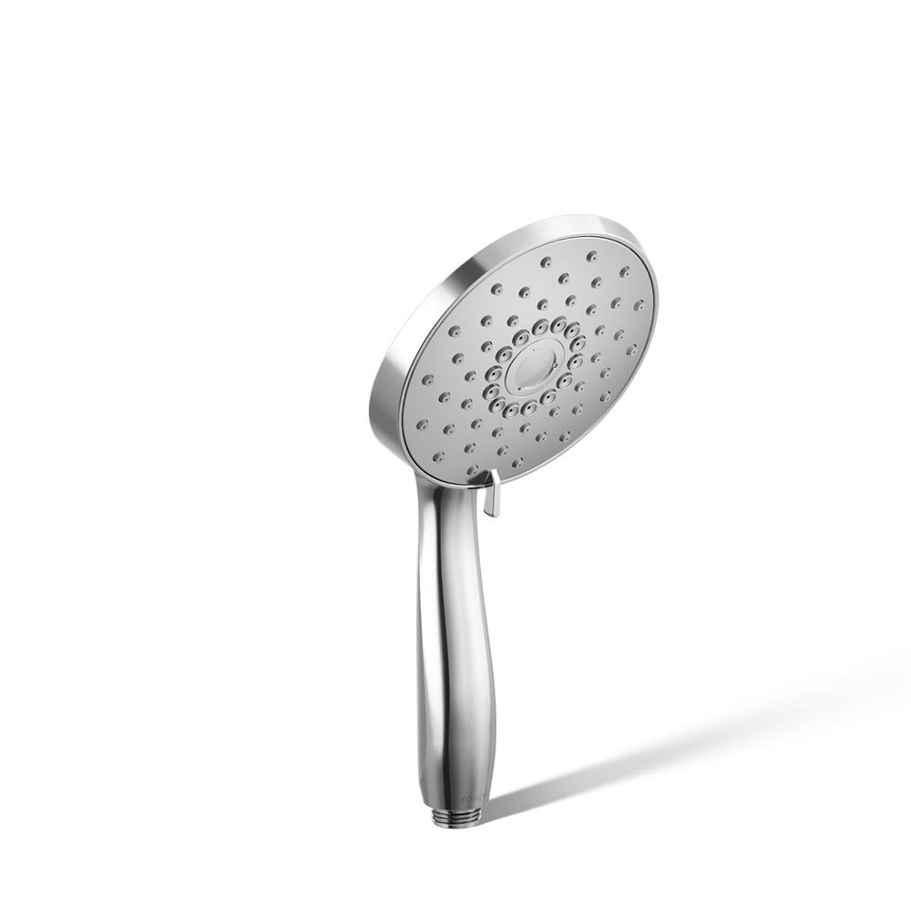 KOHLER K-22165-G-CP Forte Multifunction Hand Shower Head, Handheld Showerhead with 3 Spray Settings, 1.75 GPM, Polished Chrome