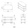 AVF Transitional Steel and Glass TV Stand for up to 42" TVs in Black/Chrome view 3