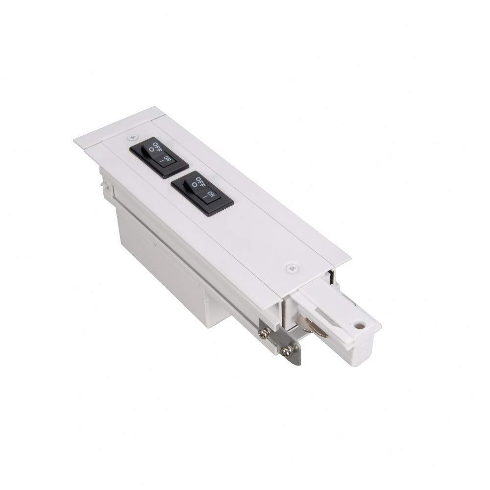 WAC Lighting WEDR-RT-2A-BK W Recessed Track Flanged Live End Right Current Limiter
