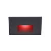 WAC Landscape Lighting, LEDme 120V LED Horizontal Indoor and Outdoor Step and Wall Light Red in Black view 1