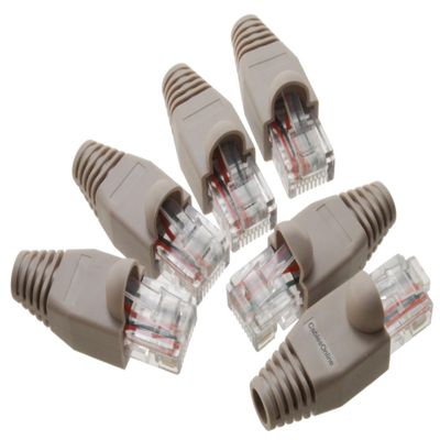 CablesOnline 6-Pack 10/100 Ethernet Loopback Plug, Pinout 1-to-3, 2-to-6, Gray TS-UL01-6